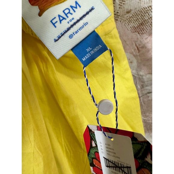 Farm x Anthropologie Ruffle Midi Dress Size XL - Picture 8 of 8